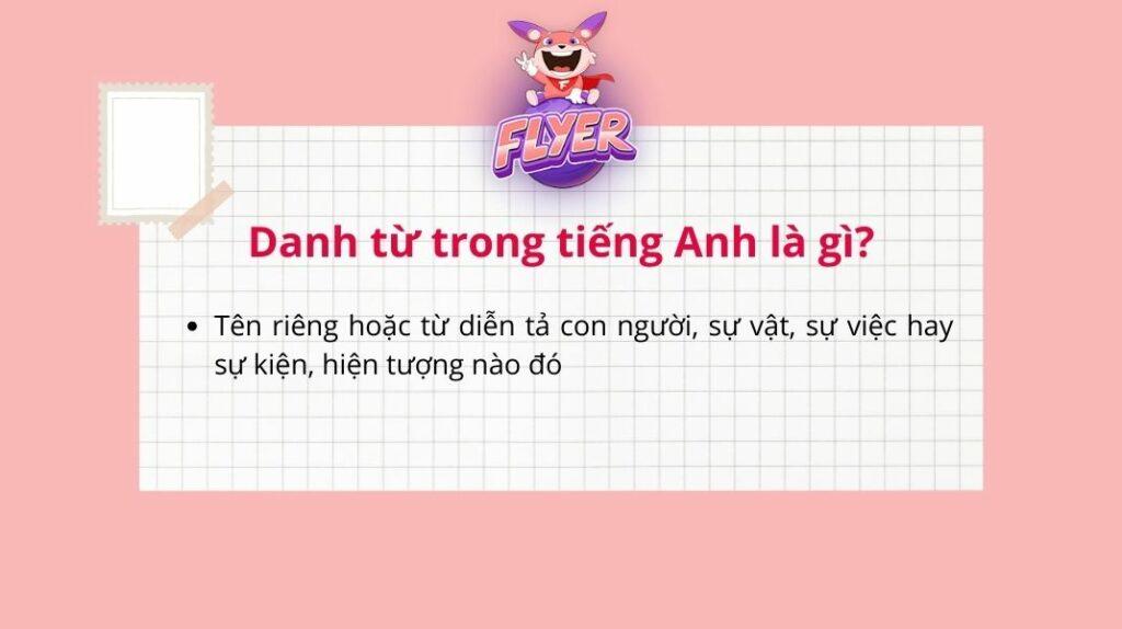 Định nghĩa danh từ tiếng Anh là gì?