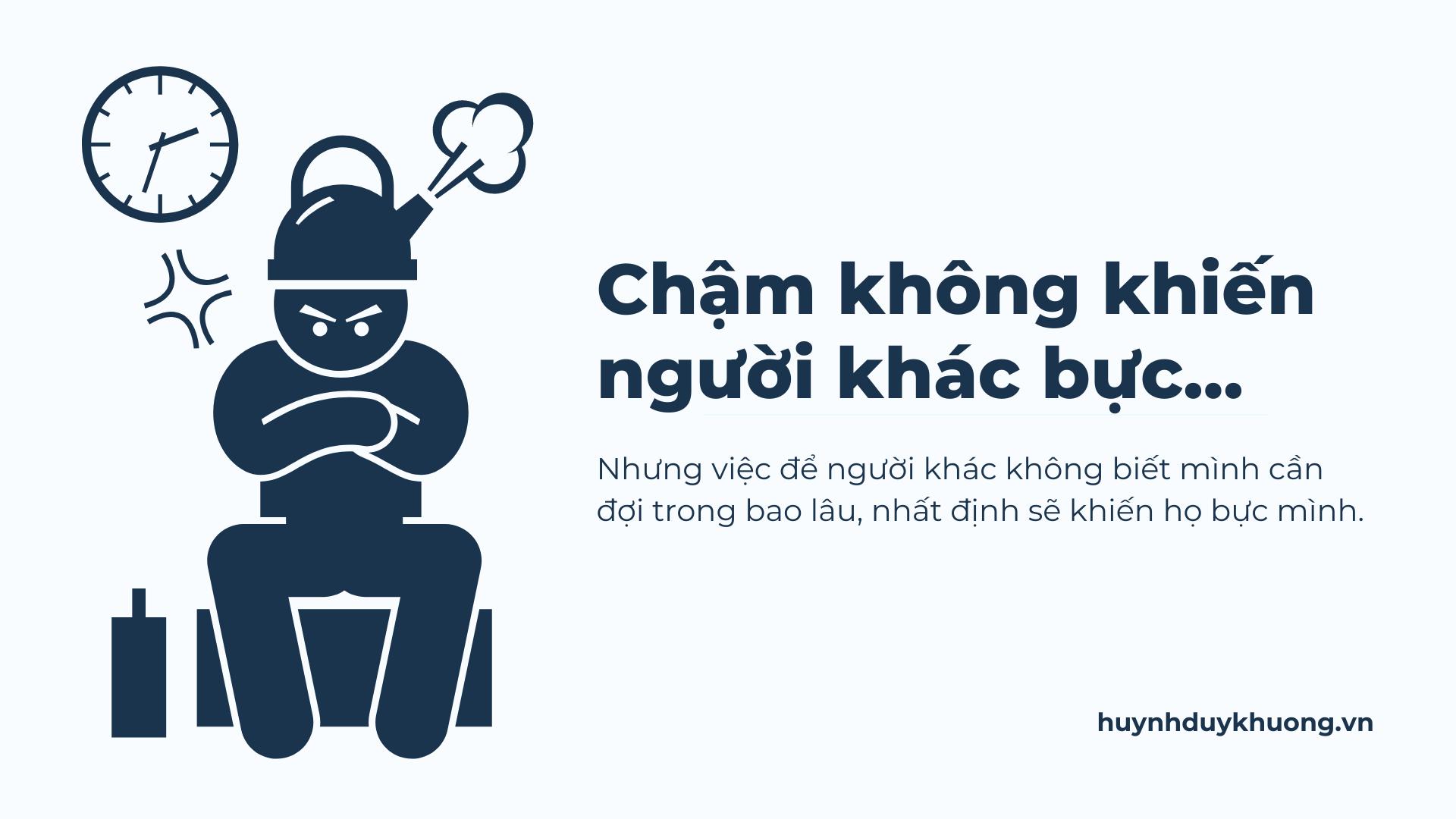 Chậm không khiến người khác bự