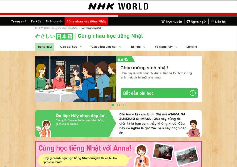 web phát âm tiếng nhật
