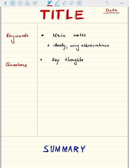 Phương pháp ghi chép Cornell