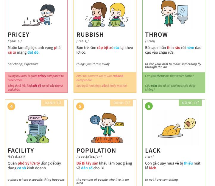 Học từ vựng tiếng Anh qua âm thanh tương tự