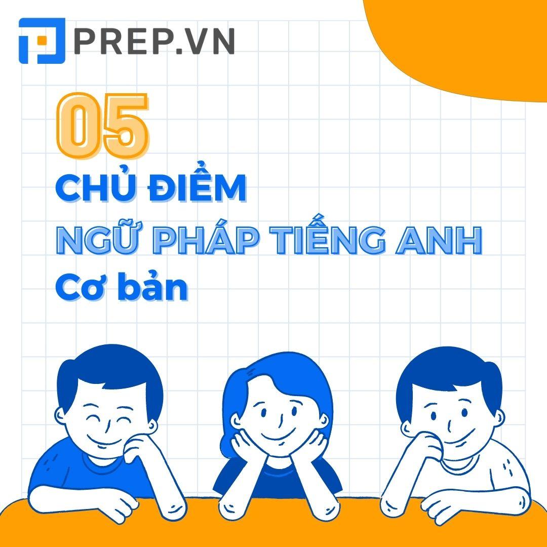 5 chủ điểm ngữ pháp tiếng Anh cơ bản phù hợp với band 1.0 - 4.0