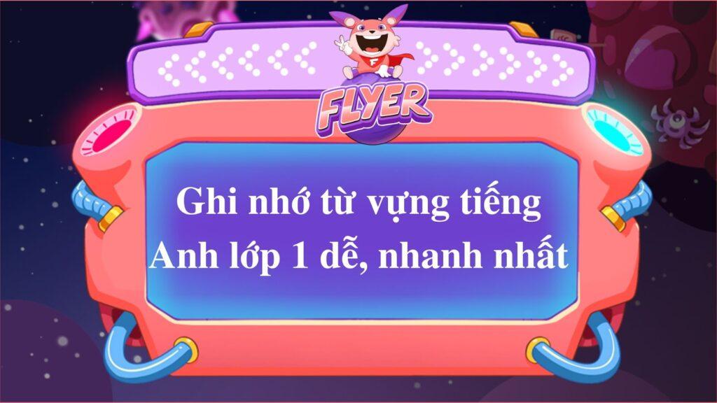 từ vựng tiếng Anh lớp 1
