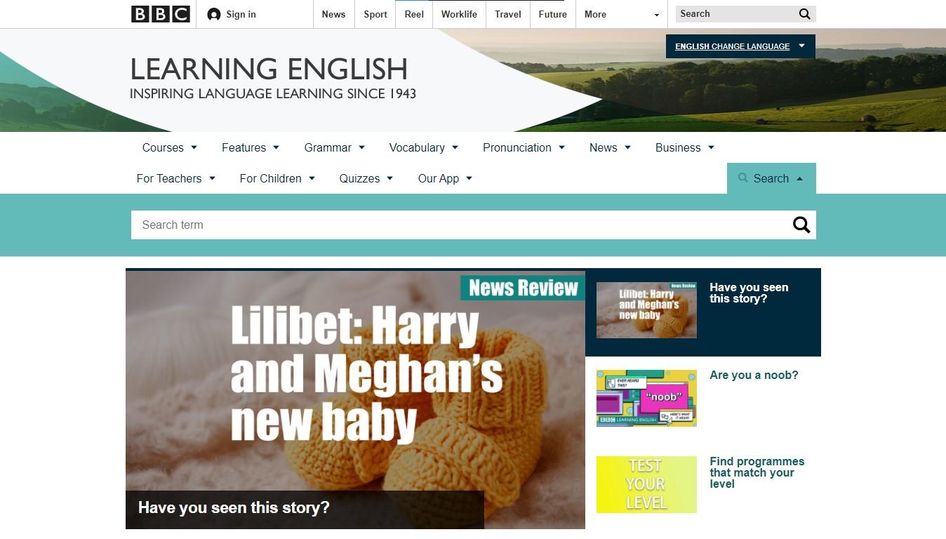 Trang web BBC Learning English
