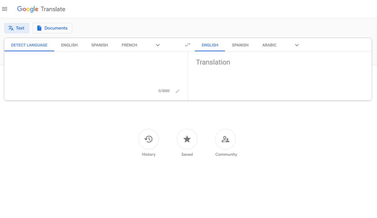 dịch tiếng Anh bằng google Translate