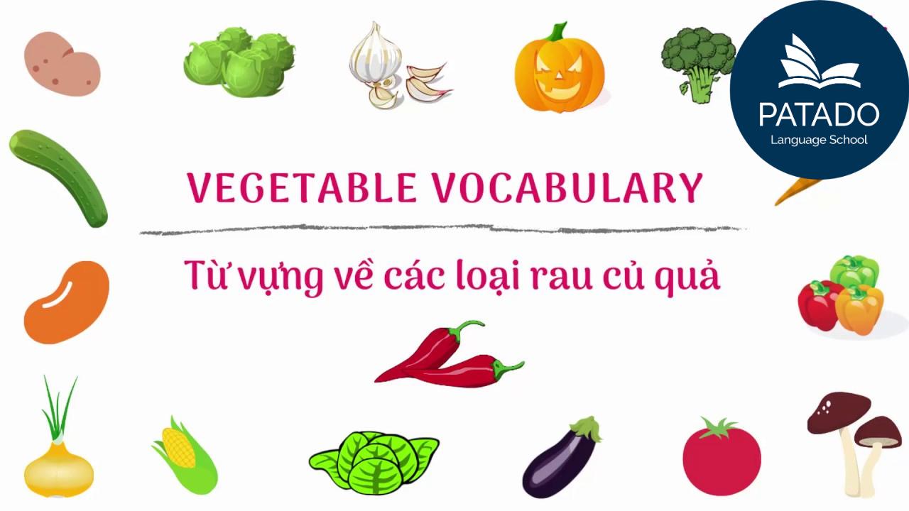 từ vựng tiếng anh về rau quả