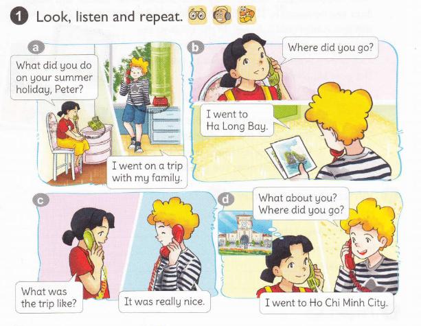 Tiếng Anh lớp 5 Unit 3: Where did you go on holiday?