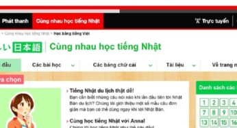 Các trang web học tiếng Nhật miễn phí hiệu quả