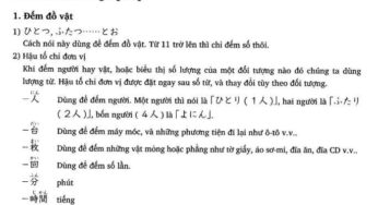 Ngữ pháp tiếng Nhật bài 11 trong giáo trình Minna no Nihongo