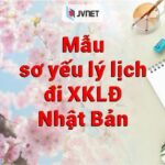 Mẫu sơ yếu lý lịch đi XKLĐ Nhật Bản chuẩn nhất 2023