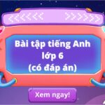 Bài tập tiếng Anh lớp 6: Luyện tập các dạng bài tập thông dụng nhất (Có đáp án)