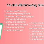 14 chủ đề từ vựng tiếng Anh trình độ B2 trọng tâm (Kèm PDF)