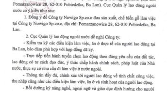 XKLĐ BA LAN – Top 5 đơn hàng tốt nhất hiện nay