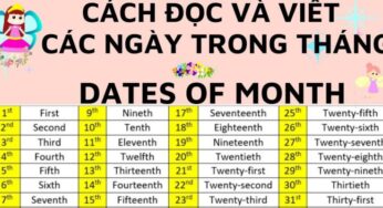 Từ vựng và ngữ pháp tiếng Anh lớp 4