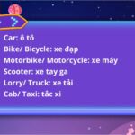 Phương tiện đi lại trong tiếng Anh: Nắm vững toàn bộ từ vựng, câu hỏi và đoạn hội thoại trong 10 phút