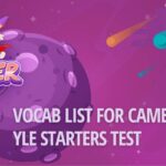 [Updated] Danh sách đầy đủ từ vựng Starters Cambridge thường gặp trong bài thi 