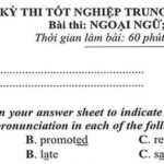 Chinh phục dạng bài tập ngữ âm đề thi môn tiếng Anh THPTQG