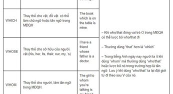 Tổng hợp kiến thức tiếng Anh lớp 12 trọng tâm nhất ôn thi THPT Quốc Gia