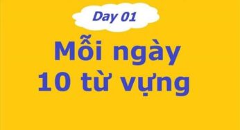 10 từ vựng tiếng Anh mỗi ngày – Phương pháp đơn giản hiệu quả bất ngờ
